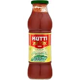 Mutti Tomato Passata Puree with Basil 24.5oz | 1 Pack | Glass Bottle Fresh | Italy&rsquo;s #1 Tomato Brand | Base for Italian Cooking | Vegan Gluten Free | No Additives or Preservatives | Imported from Italy