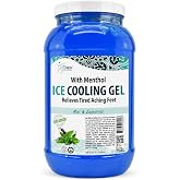 SPA REDI Pedicure Massage Cooling Gel, Fast-Absorbing, 1 Gallon | Menthol, camphor, eucalyptus and peppermint gel for spa pedicures; fast-absorbing, cruelty free, sulfate free, silicone free.