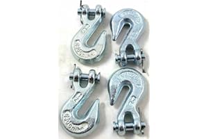 J&R Quality Tools Replacement Chain Ends Clevis Grab Hook Logging Towing Equipment G30 1/4" Set
