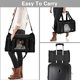 Qlfyuu Cat Carrier Dog Carrier Portable Soft Sided Airline Approved Large view 7
