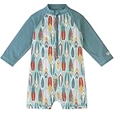 UV SKINZ UPF 50+ Baby Boy's Long Sleeve Swim Romper