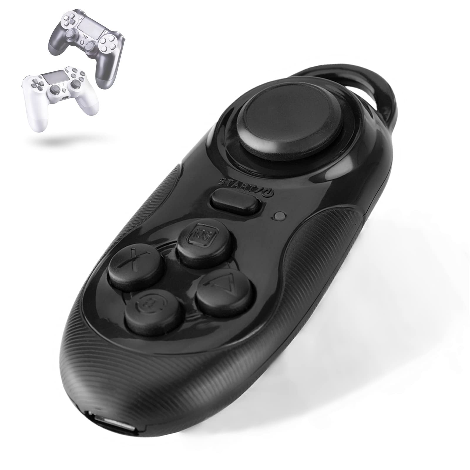Wireless Bluetooth Remote Controller for Gamepad Selfie Camera Shutter Wireless Mouse 3D VR Glasses Remote Control for Android PC TV Box (Black)