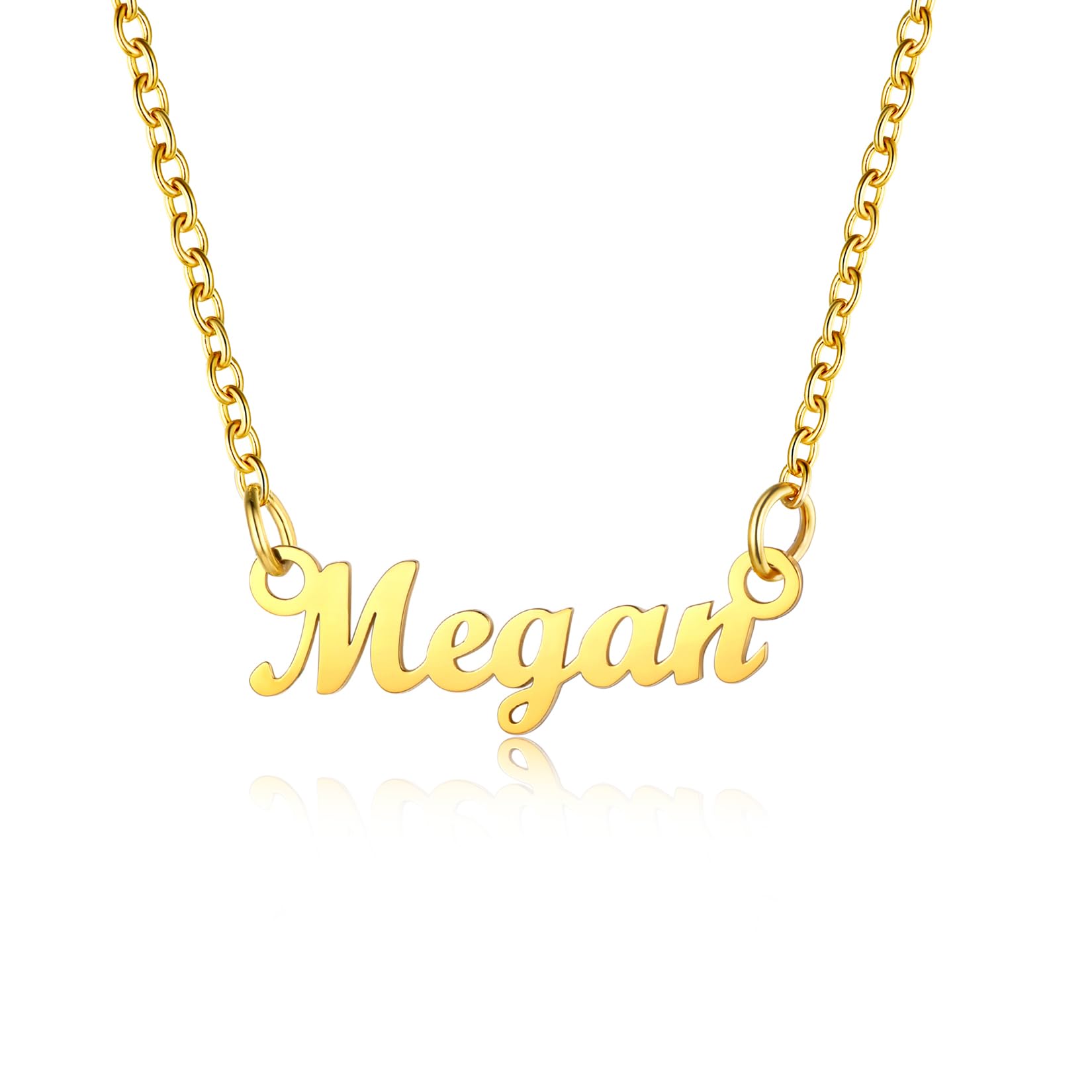 U7 Jewellery Gold Plated Name Megan Necklace Womens Pendant Necklaces — image 1