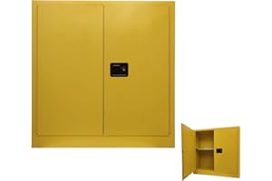 INTBUYING 99 Gallon Flammable Safety Cabinet Liquid Flammable Safety Locker Cabinet Fireproof Chemicals Storage Cabinet Adjus