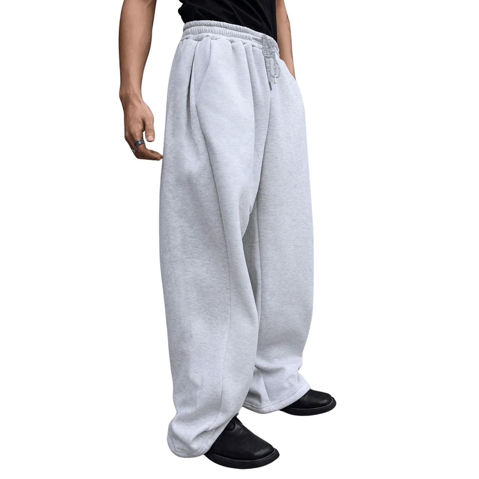 Baggy Sweatpants Men Wide Leg Sweats Pants Loose