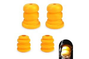 Prywog 4 PCS Car Control Arm Bumper Shock Absorber Buffer Block, Suspension Buffer Rubber Shock Absorber Pad, Bumper Parts Accessories, Compatible with Cadillac, Chevrolet, GMC (Yellow)