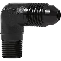 Vkinman 4AN Fuel Line Fitting Kit – 3/16 Inch ID, PTFE Stainless Braided, 10 Ft, For Fuel, Oil & Coolant