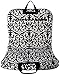 World Traveler 40 Inch Hanging Garment Bag, Black Trim Damask, One Size