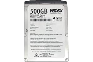 MaxDigitalData 500GB 8MB Cache 5400RPM SATA 6.0Gb/s (7mm) 2.5" Notebook Hard Drive (MD500GLSA854S) - 2 Year Warranty