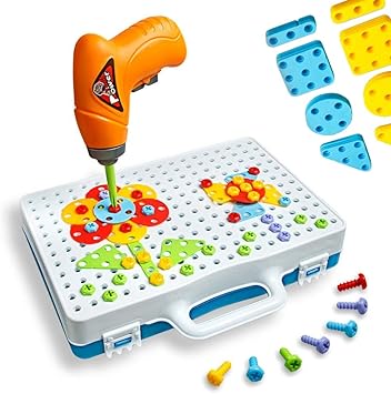 Enllonish Building Blocks Pegboard Toy 