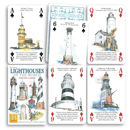 Heritage Playing Cards - Lighthouses of the World Playing Cards