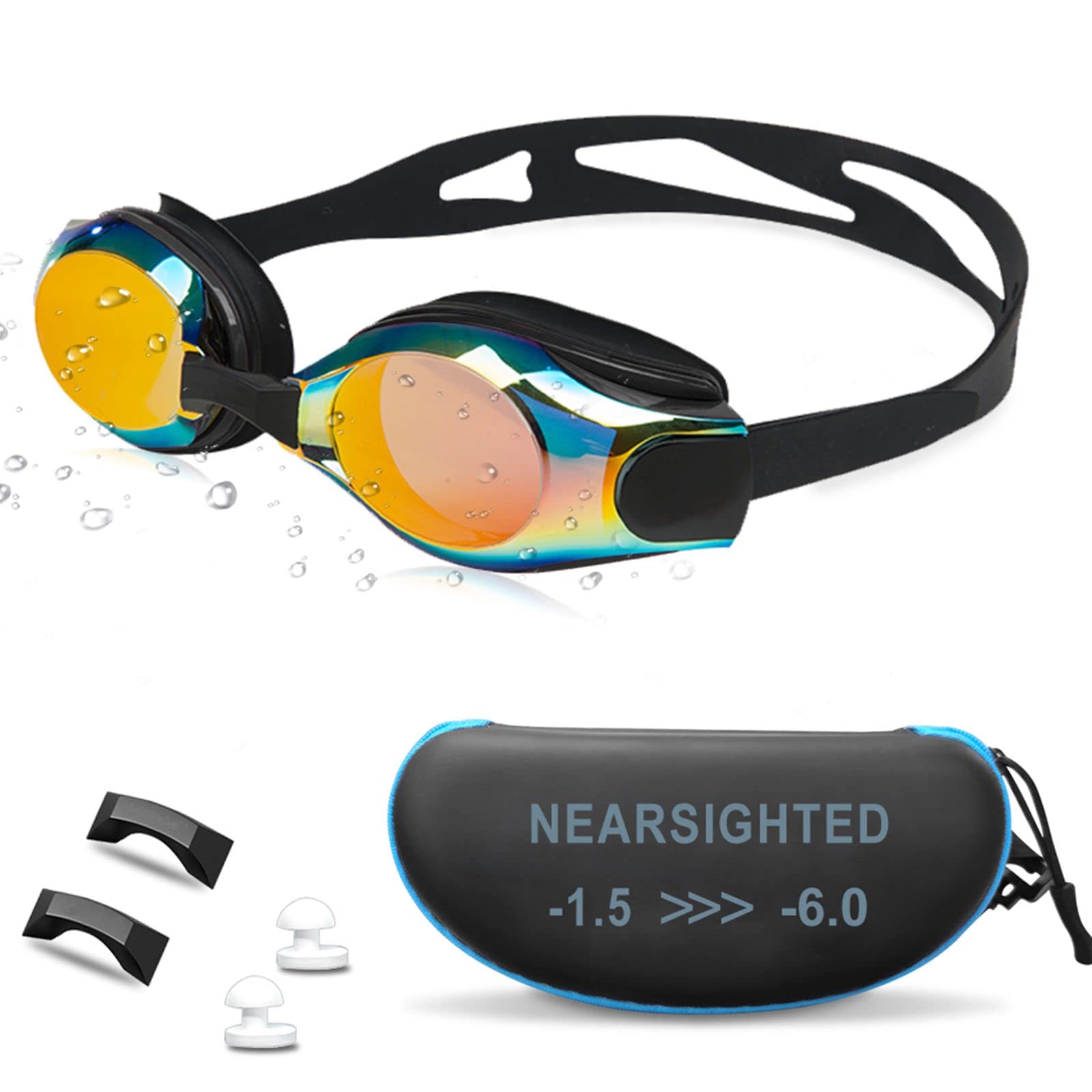 Photo 1 of AIKOTOO Comfortable Nearsighted Swim Goggles