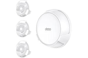 Wall Mount for TP-Link Deco BE23/BE25/BE3600/BE5000 WiFi 7 Mesh Wi-Fi System - Space Saving Bracket with Hidden Cable Managem