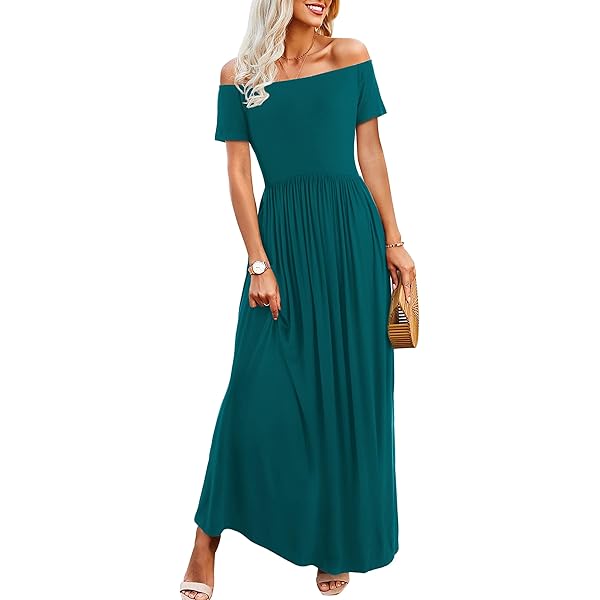 amoretu maxi dress Amoretu Ladies Casua Long Sleeve Dresses Off Shoulder Maxi Dress Casual  Outfits Brown S at Amazon Women's Clothing store