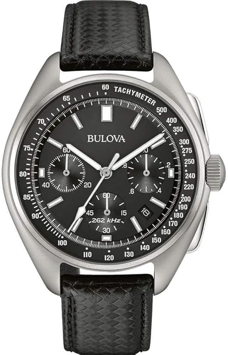 Bulova uomo cinturino in pelle luna orologio 96B251
