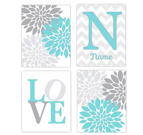 teal girl nursery