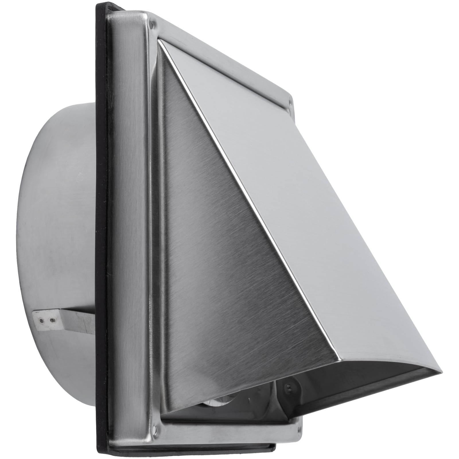 View 1 of Repa Market 6" Inch Stainless Steel Exhaust Range Hood Vent Cover - Indoor and Outdoor Kitchen, Garage Wall Duct Vent Guard - Metal Dryer Air Outlet Vent with Non-Return Valve for HVAC Systems