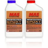 MAS Epoxies Penetrating Epoxy Resin Wood Sealer, 1.5 Pint | Solvent-Free Epoxy Sealer, Srengthens &amp; Seals Wood, Rotten Wood for Deck Repair, Door Frames, Rot Repair and Restoration