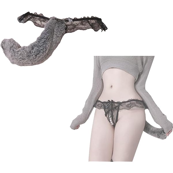 Amazon.com: HGps8w Womens Sexy Lingerie, Faux Fur Cat Ears Hair Clip Furry  Wolf Fox Long Tail Bell Chocker Cosplay Set Halloween Costume : Clothing,  Shoes & Jewelry