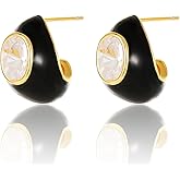 14k Gold Plated Cubic Zirconia Drop Earrings for Women Jewelry