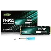 Fikwot FN955 2TB NVMe SSD M.2 2280 PCIe Gen4x4, Up to 7300MB/s, 3D NAND TLC Flash Internal Solid State Drive, Configure SLC Cache, Storage and Memory Expansion for PS5 Laptop Desktop