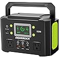 GENSROCK Portable Power Station, 110V/300W Pure Sine Wave Solar Generator, 222Wh Backup Lithium Battery With AC Outlet/QC 3.0/Type-C/LED Light for CPAP Family Emergency Outdoor Camping RV Travel.