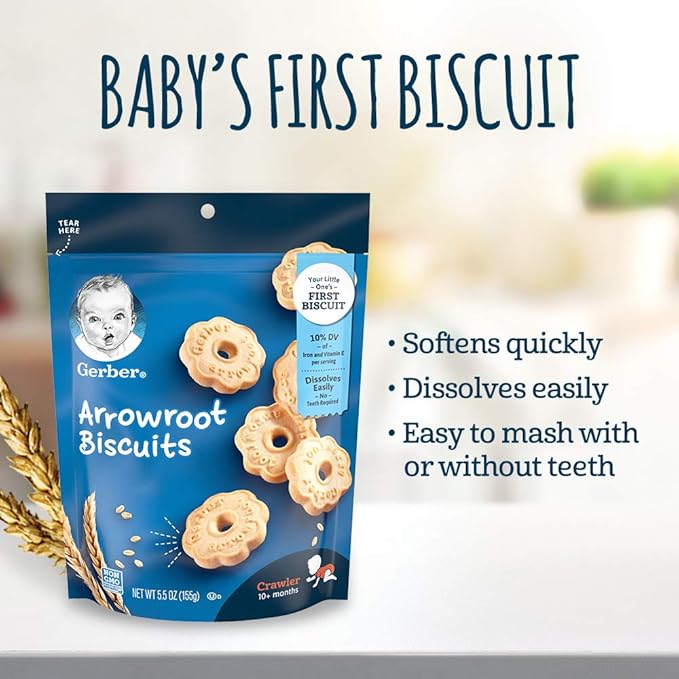 gerber graduates arrowroot cookies