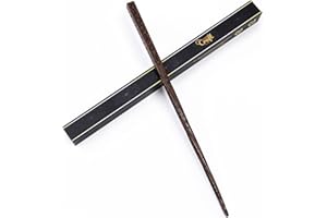 Handicraftviet - Hand Carved Wooden Magic Wand, Magic Wands for Wizards/Collectible Cosplay Magical/Magical Gift for Halloween, Christmas and Birthday Party,15 inch (S1)