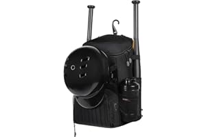 GRANDUP Lightweight Baseball Bat Backpack with Shoe Compartment, Softball Gift for Women with Fence Hook & Batting Glove, Helmet | Multiple Colors