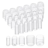 uxcell 100pcs Round Rubber End Caps Protective Caps