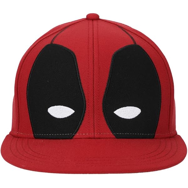 Marvel Deadpool Allover Comic Scene Snapback Hat - Adjustable Baseball Cap With Sublimated Design