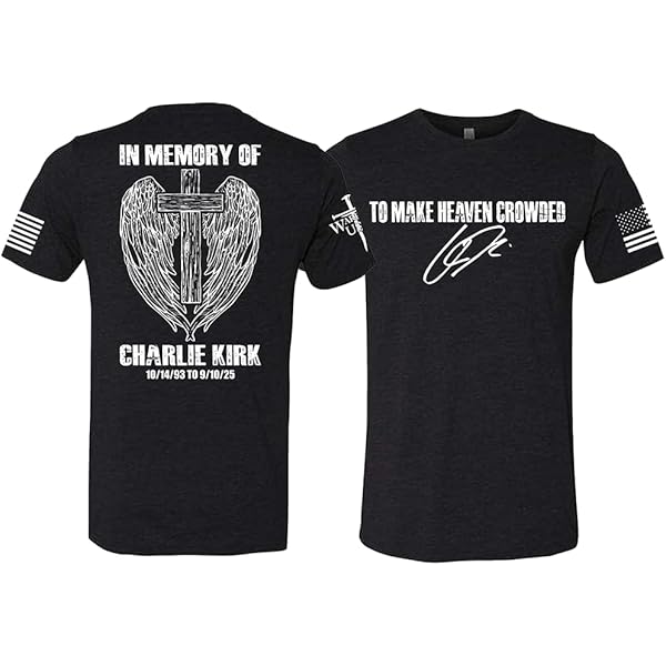 Charlie Kirk Forever In Our Hearts T-Shirt D'été à Manches