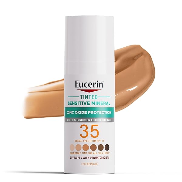EUCERIN SUN TINTED SENSITIVE MINERAL FACE SUNSCREEN LOTION...