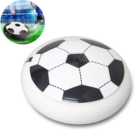 Szjsl Air Power Soccer Fussball Fliegen Luft Standby Druckluft Fussball Mit Stossstange Schaum Und Led Gleit Spielzeug Kugel Fur Innen Und Aussen Amazon De Sport Freizeit