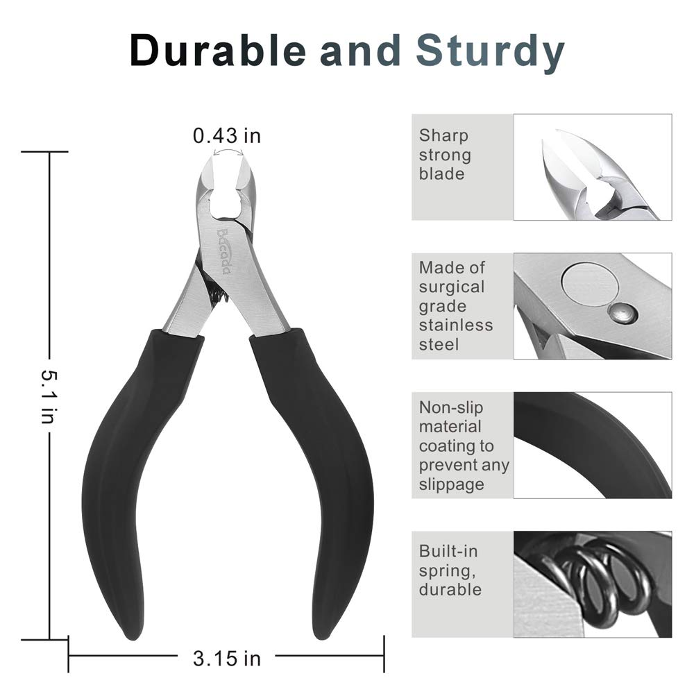 Bacada Upgraded Toenail Clipper for Thick or Ingrown Nails