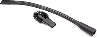vhbw Fugendüse mit Aufsatz Bürste | flexibel, extra lang 73cm, schmal | 32mm - 35mm | Universal für Staubsauger wie Dyson Kärcher Miele Bosch AEG