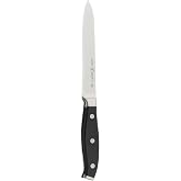 HENCKELS Forged Premio 5-inch Serrated Utility Knife, Black/Stainless Steel