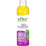 Alba Botanica Kids Sunscreen Spray, SPF 50, Tropical Fruit, 6 Oz (Packaging May Vary)
