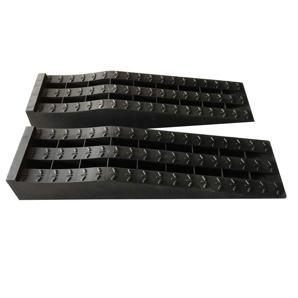 KATSU 2PCS Heavy Duty Plastic Garage Workshop Car Service Ramps (Low Profile)