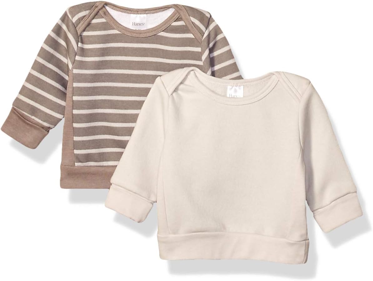 Hanes Ultimate Baby Flexy Fleece Lined Crew Pullover Sweater
