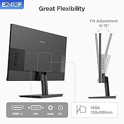 KOORUI 24-inch Computer Monitor Full HD 1920 x