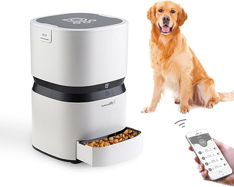 Ohana 8l Distributeur Automatique De Croquettes Controles Par Smart Phone App Distributeur Automatique De Nourriture Pour Chien Chat Intelligent Et De Grande Capacite Blanc 28 5 X 28 5 X 43 5 Cm Amazon Fr Animalerie