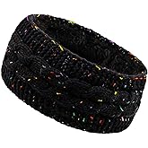 Aeaocvo Winter Headbands Soft Knitted Headband for Women, Winter Ear Warmer Bands Knit Thick Warm Headband for Christmas, New Year's Gifts