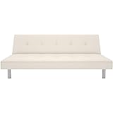 Amazon.com: DHP Aria Futon Couch, Tufted Faux Leather