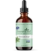 SweetLeaf Stevia Drops Liquid Sweetener, SteviaClear - 4 Fl Oz, Pack of 1 | Unflavored Sweet Drops, Organic Stevia Leaf Extract, Zero Calorie, No Erythritol, Sugar Substitute, With Dropper