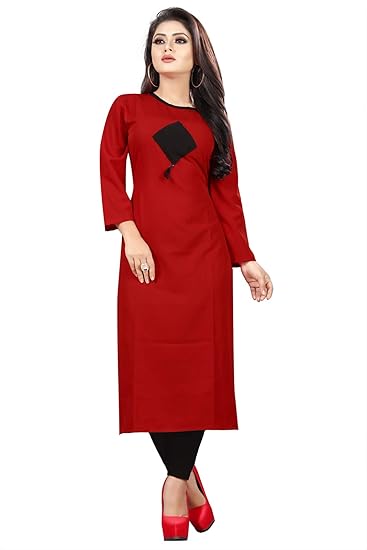 Women's Crepe Regular Kurta