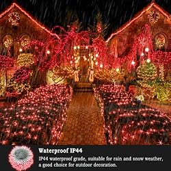 KNONEW Outdoor Christmas Lights 500 LED 197ft