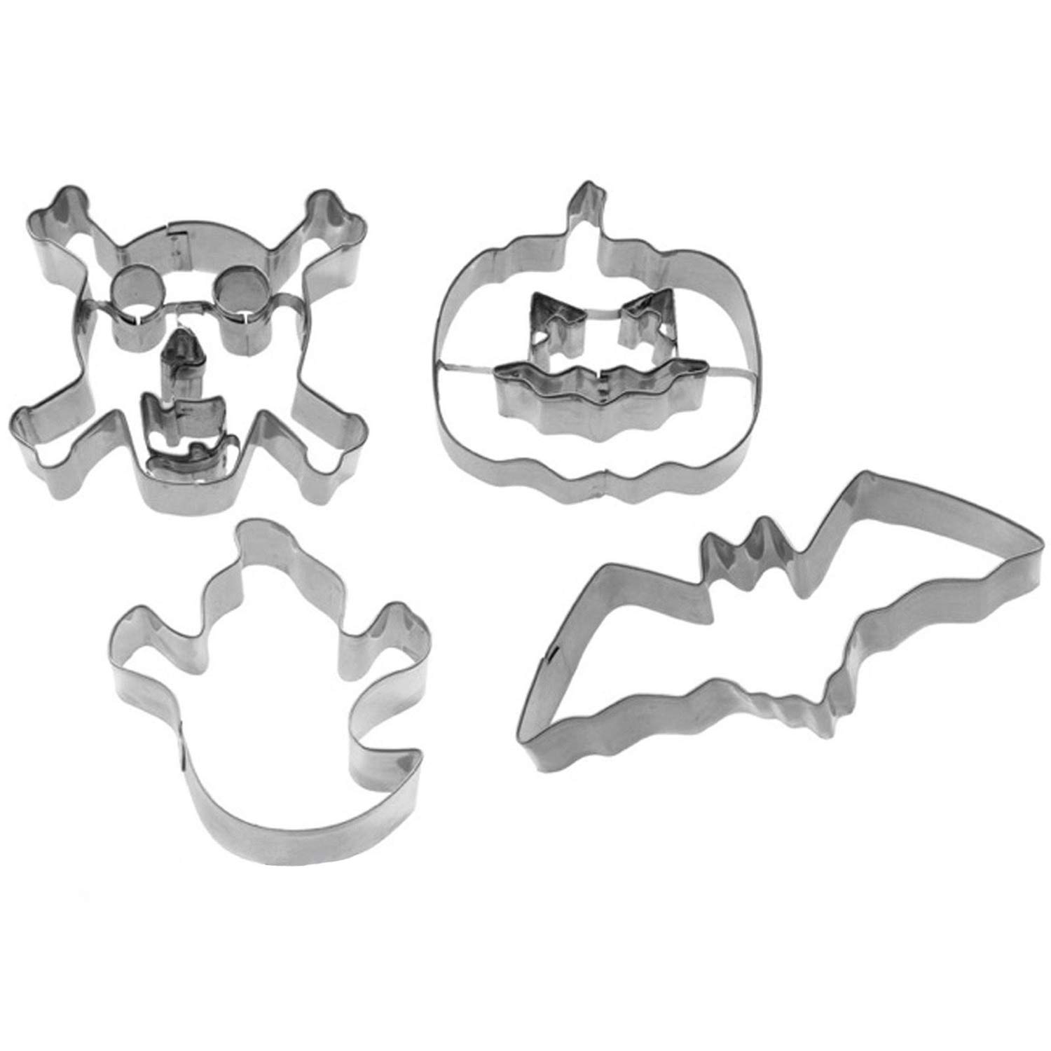 Westmark "Halloween Cookie Cutters Set, Stainless Steel, Silver, 22.5 x 13 x 2.6 cm