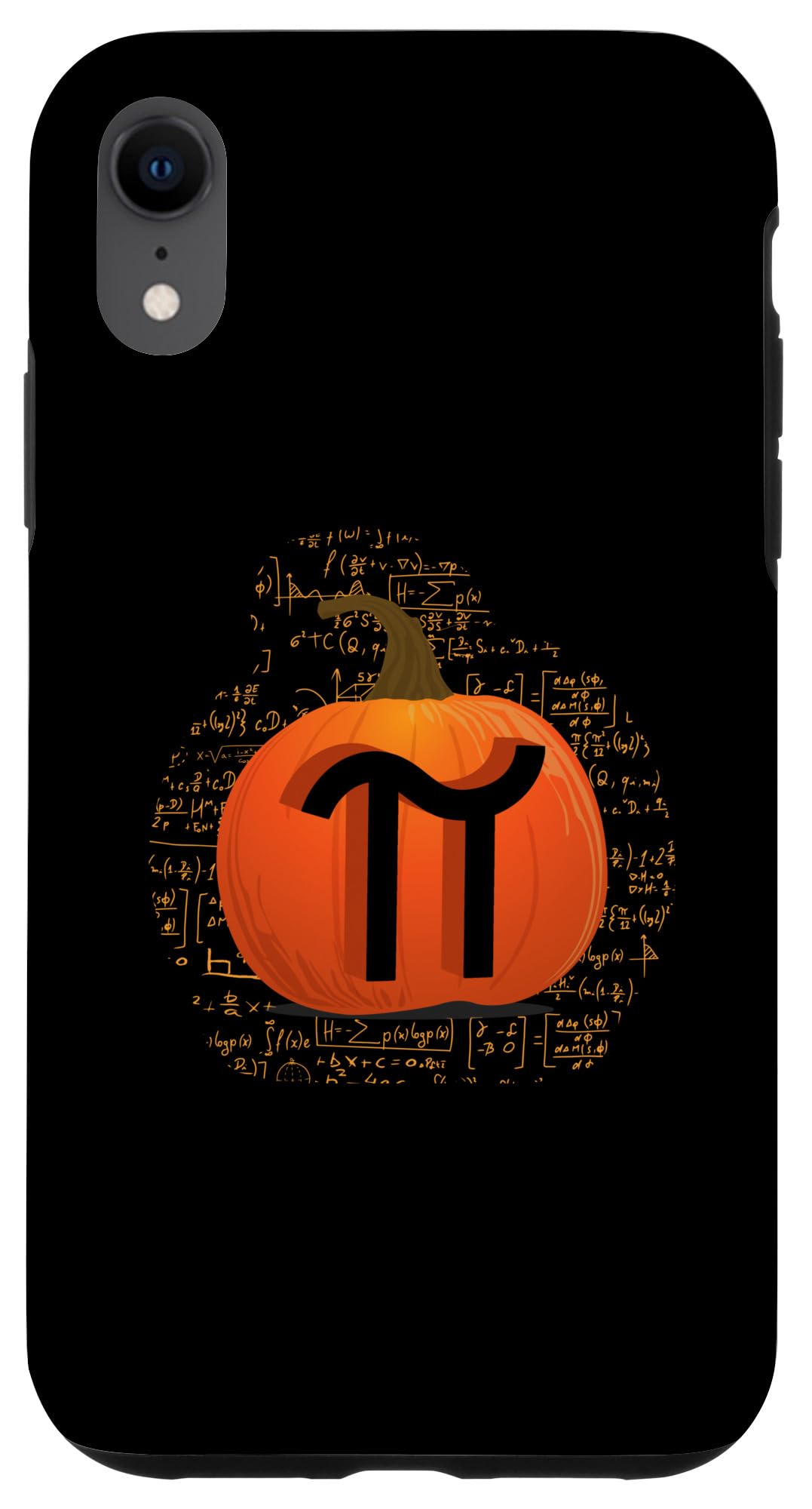 iPhone XR Pumpkin Pie Funny Halloween Pi Day Pun Nerd Math Teacher Case