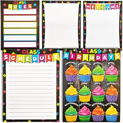 Classroom Posters 5 Pack Classroom Essentials Charts For